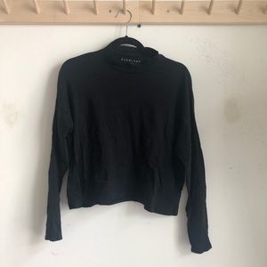 Everlane mock neck cotton shirt